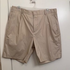 Light tan Theory Bermuda shorts
